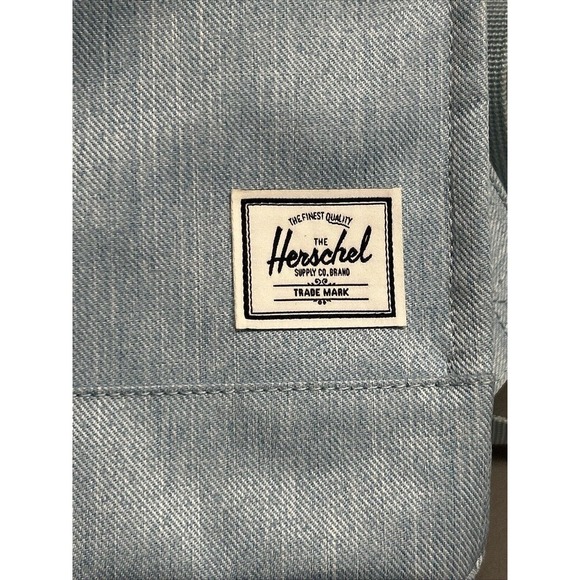 Herschel Supply Co Backpack Blue Red White Stripe Lining Strap Book Laptop Bag - Picture 2 of 16